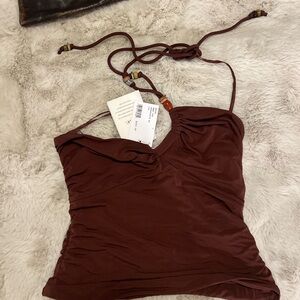 A.L.C. Rich Brown Camisole Top